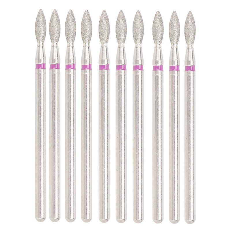 50pcs Flame Nail Drill Bit Carborundum Cuticle Remover Bits Kit