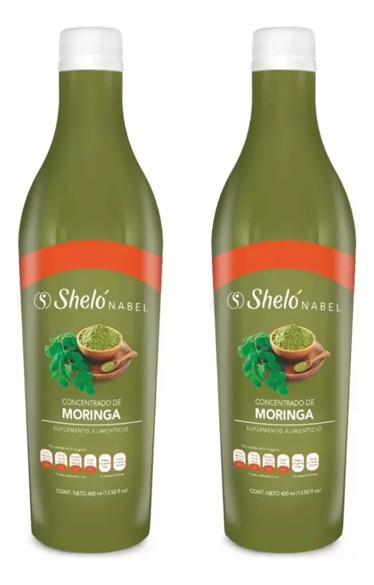 Moringa Líquida Bebida Sheló Nabel Rico Vitamina 2 Pz S605-2