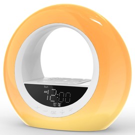 TITIROBA FZ-06-L Alarm Clock YABAE Wake Up Light Wake Up Light Table Clock Light Wake Up Light Sleep Timer Snooze Radio Night Light Illumination Light Alarm Clock