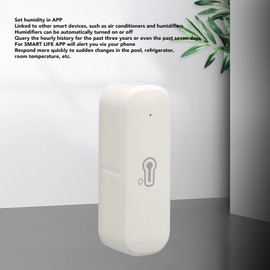 WiFi Hygrometer Thermometer, Wireless Intelligent Temperature and Humidity Sensor for Indoor and Outdoor Use with Remote App Notification Alarm for Zigbee for Tuya