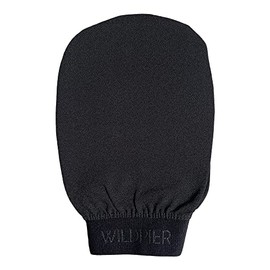 Wildpier Ultimate Deep Exfoliating Glove Mitt Body Scrub for Bath Shower Spa Hand Exfoliator Gloves, Dead Skin Cell Remover, Plant Based Deep Exfoliation Scrubber, Black