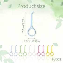5Pcs Retainer Aligner Removal Tool Kits Convenient Quick Removal Teeth Aligner Clean and Hygienic Teeth Cleaning Tools Easy to Remove for Tooth Cleaning Oral Care White Yellow Pink Green Blue