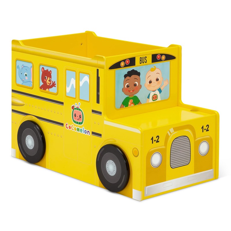Delta Children CoComelon School Bus Toy Box - Greenguard Gold