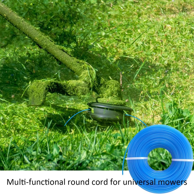 Pack of 2 Grass Trimmer Line, Round Mowing Line, 1.6