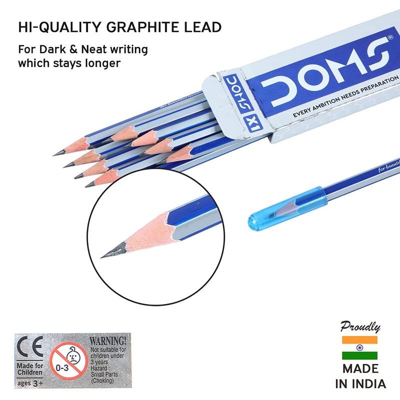 Doms X1 X-Tra Super Dark Pencils 1 Pack - 10