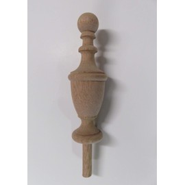 Wood Finial-Cherry-Oak-Maple-Walnut-Mahogany-Bed Post #62 (Mahogany)