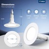 Amico 5/6 inch 5CCT LED Recessed Lighting 4 Pack, 12W=100W,