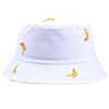 Agshcqi Bucket Hats Embroidered Banana Hat Fruit Sunhat Double-Sided Fisherman