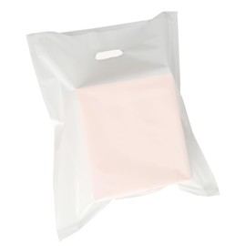 50 Pack 26" x 26"x 3 Mil Thick Extra Large White Merchandise Shopping Bags Bags with Die Cut Handles-White Glossy Plastic Bag Perfect for Shopping,Retail, Merchandise,Large Packages(No Gusset)