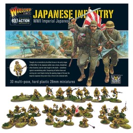 Warlord Games Bolt Action Miniatures Imperial Japanese Infantry Set 28mm Miniatures + Digital New Guinea - Military Action Figures and WW2 Model Miniatures by Wargames Delivered