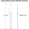 360 Count Disposable Cutlery Extra Heavy Duty Clear Plastic Knives