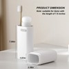 Compact Toothbrush Case Toothbrush Travel Case with Ventilation Hole, Small