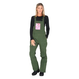 Arctix Women's Chadwick Printed Pocket Bib Overalls, Tarp Olive, X-Small