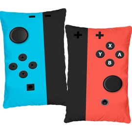2 Pack Throw Pillow Cases- Gamer Gifts for Teen Boys - Soft Gaming Throw Pillow Cases Cushion Covers for Living Room Bedroom Game Room Decor (20x12inches)