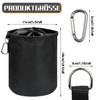 Hanging Clothes Peg Bag, 15 x 20 cm, Black Clothes