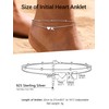 PROSILVER Ankle Bracelets for Women S925 Sterling Silver Anklets for