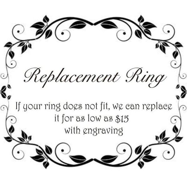 a and lengraving Replacement Ring Only