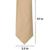 tiemart Solid Color Necktie (Bronze)