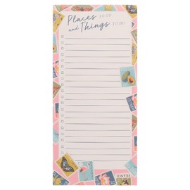 Karma, Large Magnetic Notepads, Notepads for Grocery List, Shopping List, To-Do List, Reminders, Strong Magnetic Back, Memo Notepad 100 Sheets Per Pad, Cute Colorful Designs - Stamps