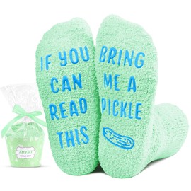 Kid's Pickle Socks Pickle Gifts - Boys Girls Gifts 7-9 Years, Fun Crazy Novelty Socks