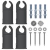Clamp Brackets for Heated Towel Rail Radiators Flat & Curved