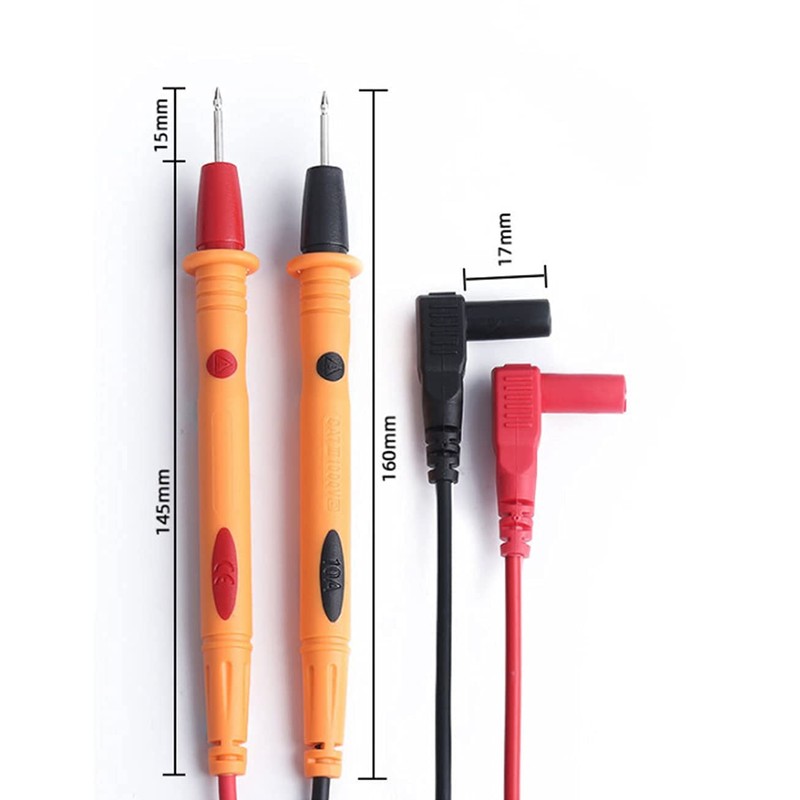 1 Pair Multimeter Test Leads 1M, CAT III 1000V /
