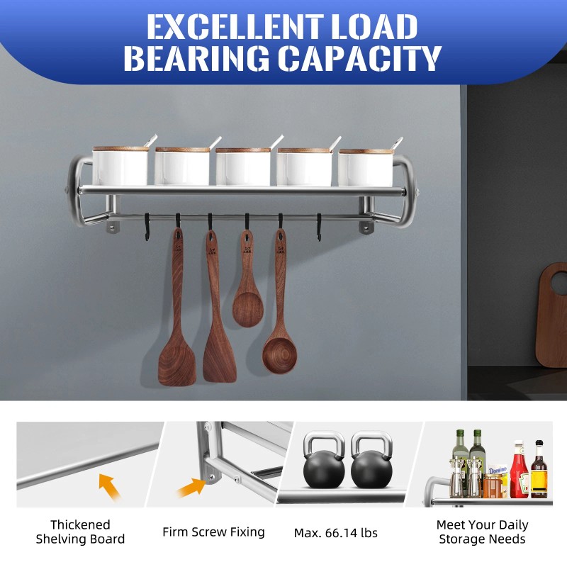 NOT INCLUDE Microwave Oven Rack Wall-Mount Kitchen Shelf Shelves Counter