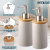2Pcs Ceramic Dish Soap Hand Soap Dispenser, 400ml Hand Soap