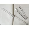 2Pack Folding Ruler Transparent 30cm 300mm Folding Ruler Clear (Clear-2Pcs)