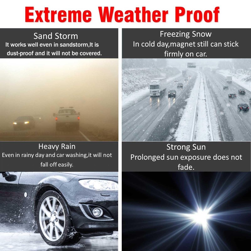 Flex Delivery Driver Car Magnet, 3PCS Frequent Stops Removable Set,