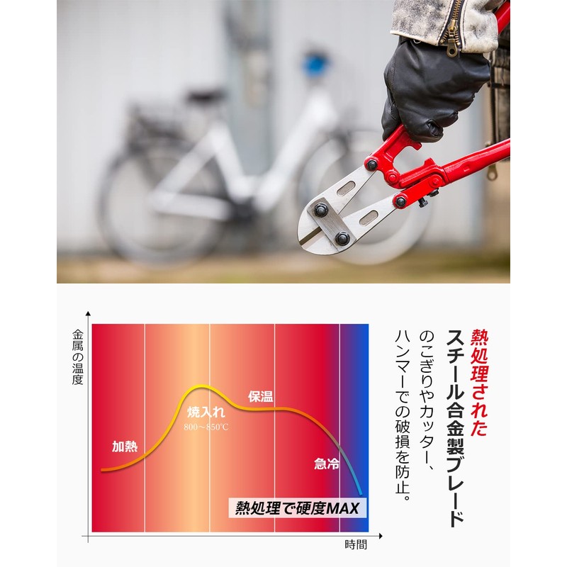 PAW Blade Lock for Bicycles, Durable, Compact, Foldable, Key-type, Includes