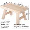 Wooden Step Stool fo Kids Handcrafted Solid Wood Stool with