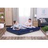 Colchón Inflable Queen Azul Cama De Aire Camping