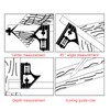JAGTRADE Square Multifunctional Combination Circle Center Ruler Square Protractor Mobile