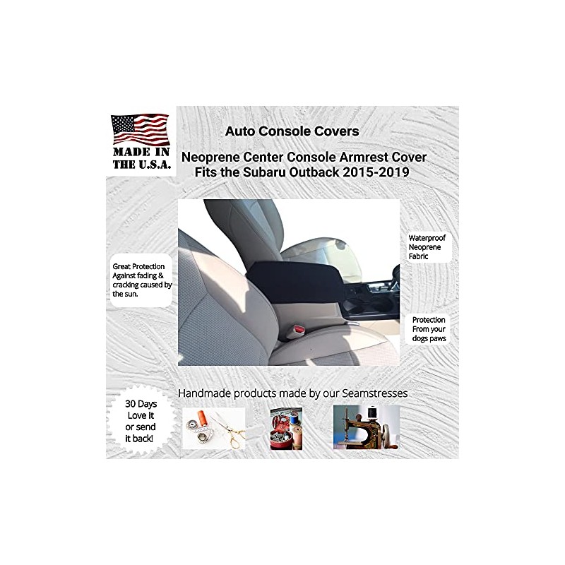 Auto Console Covers- Fits The Subaru Outback 2015-2019 Center Console