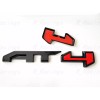 Auto Front Grill Gloss Black Red AT4 OVERLAY Emblem 2023+
