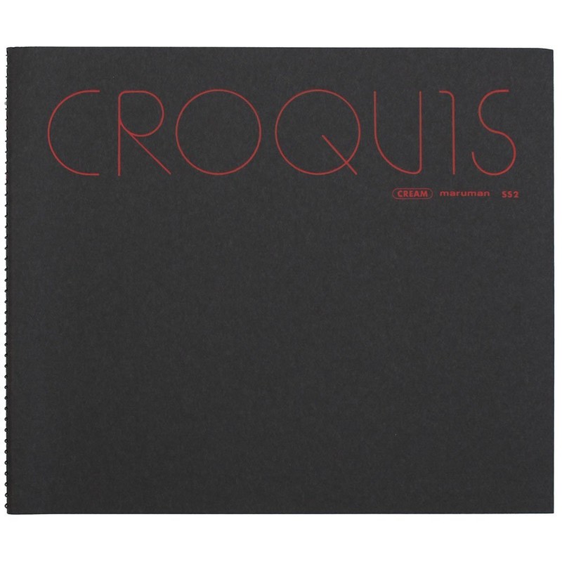 Maruman SS2 Sketchpad, Small, Assorted Colors, Cream Croquy Paper, 55