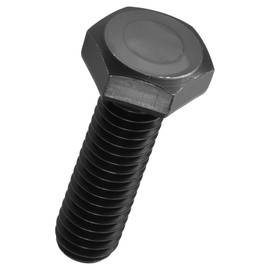 Kozelo 5 Pcs Hex Head Screws Bolts - [M6-1x20] Carbon Steel Grade 10.9 Fully Threaded Hex Tap Metric Hexagon Head Machine Bolts Left Hand External Hex Drive, Black