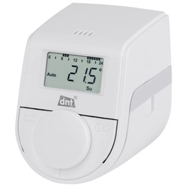 dnt ThermoTune DNT000016 Radiator Thermostat Electronic Thermostat for Heating, Save up to 30% Heating Costs, Protect the Environment and Save Energy, White