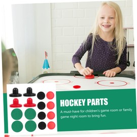 CORHAD 1Set Air Hockey Pushers and Pucks Complete Indoor Game Accessories for Air Hockey Tables for Full Air Hockey Tables Durable Parts for Enhanced Gameplay