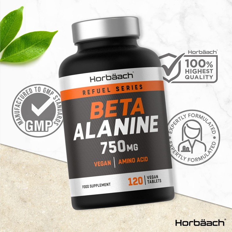 Beta Alanine 750mg | 120 Vegan Tablets | Premium Amino
