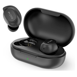 QCY T9 Wireless Earphones, Sports, Running, IP64, Waterproof, Dustproof, Ear Hooks, Drop Prevention, Physical Buttons, Binaural, Single Ear, Auto Pairing, In-Ear Type, With Microphone, Headset, Calls,