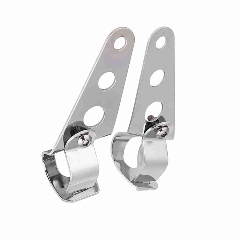 Ymiko Motorcycle Headlight Brackets 26mm, 2pcs Stainless Steel Adjustable Motorcycle
