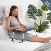 Nestl Reading Pillow with Portable Laptop Lap Desk - Shredded