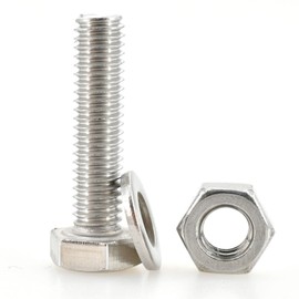 JUNCHEN 700pcs Metric 304 Stainless Steel Washers,Nuts and Bolts Assortment Kit,M3 M4 M5 M6 Hex Head Assorted Screws Nuts and Bolts Sets with Bolt Organizer Bin