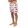 UZZI Men's Swordfish Swim Shorts, Pink, Large