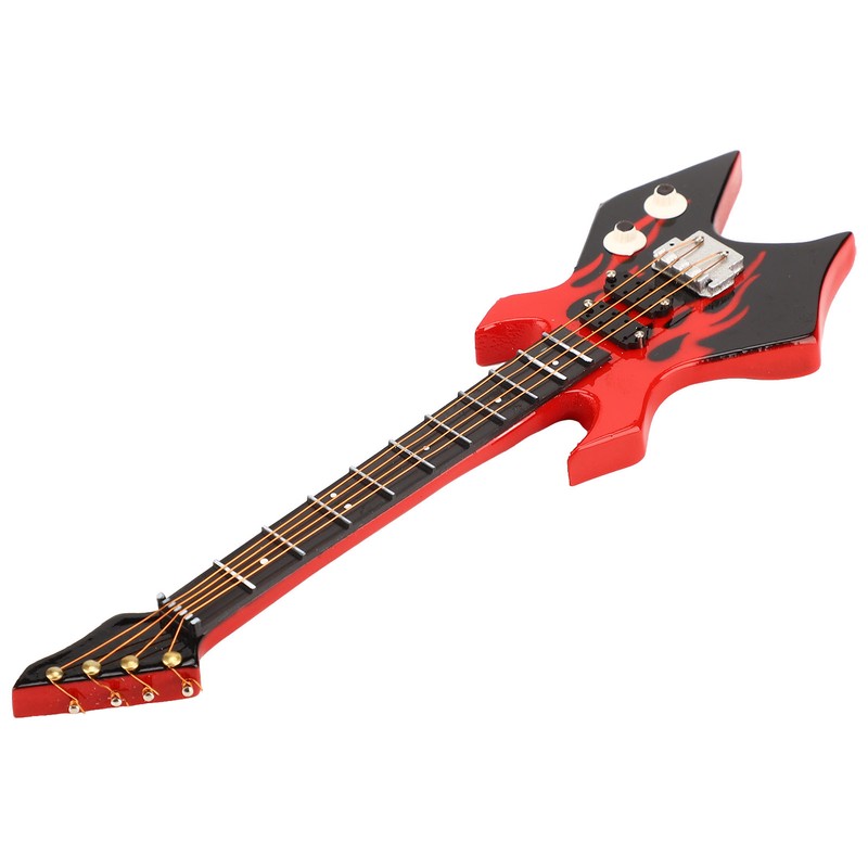 Mini Bass Simulation Classical Decorative Instrument Collection Miniature Guitar Model