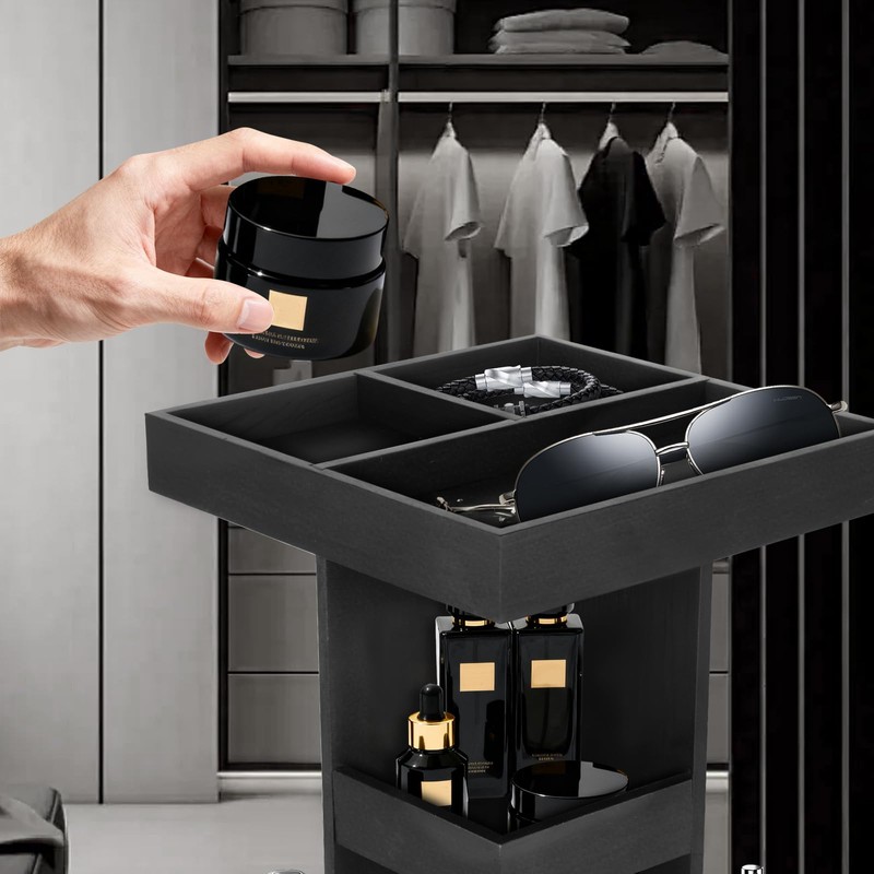 Anmrept 3 Tier Perfume Organizer, Rotatable Cologne Organizer For Men,Cologne
