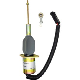 Unbranded RE53507 Fuel Shutoff Solenoid 12V for John Deere 4955 4560 4760 4960 644G Loader