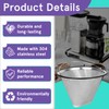 #4 Stainless Steel Coffee Filter Compatible with Technivorm Moccamaster KBGV,